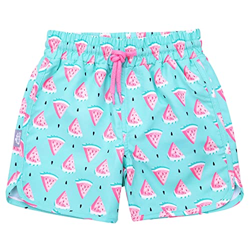 JAN & JUL Girl Swim Shorts for Baby and Toddle (2T, Watermelon)