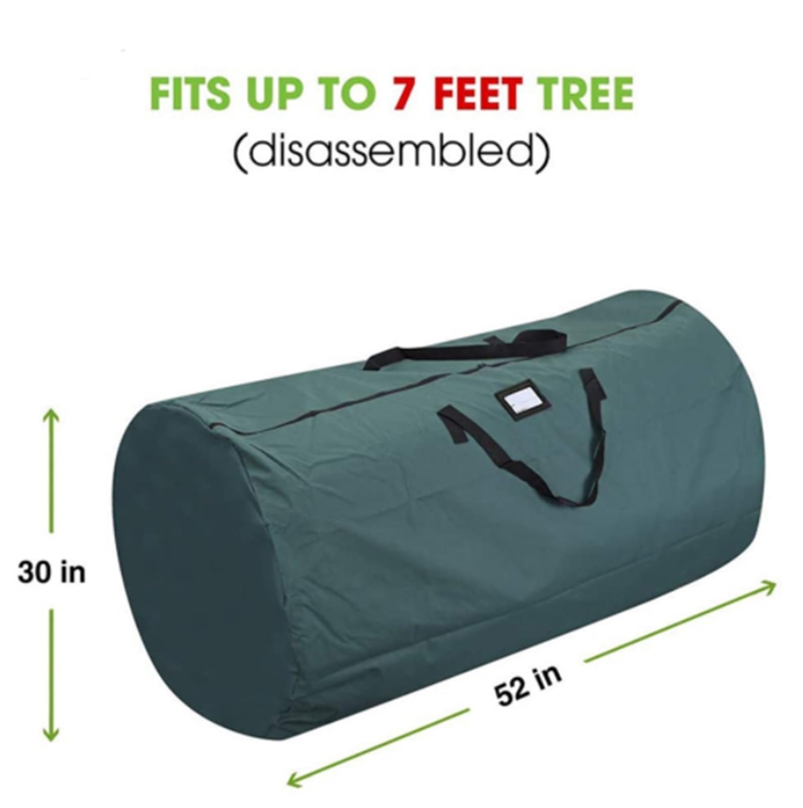 Aufbewahrungstasche für künstlicher Runde Aufbewahrungstasche Mit Weihnachtsbaummotiv, Glattem Doppelreißverschluss Und Griffen Weihnachtsbaum Tasche
