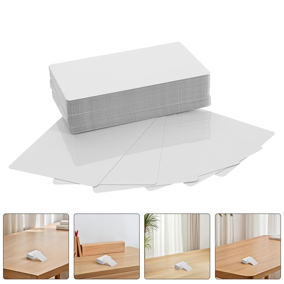 DOITOOL 200 Tarjetas de Visita Metálicas en Aleación Ligera para Sublimación, Impresión Vibrante y Grabado, 0.21mm de Grosor, Ideales para Proyectos DIY y Uso Personal