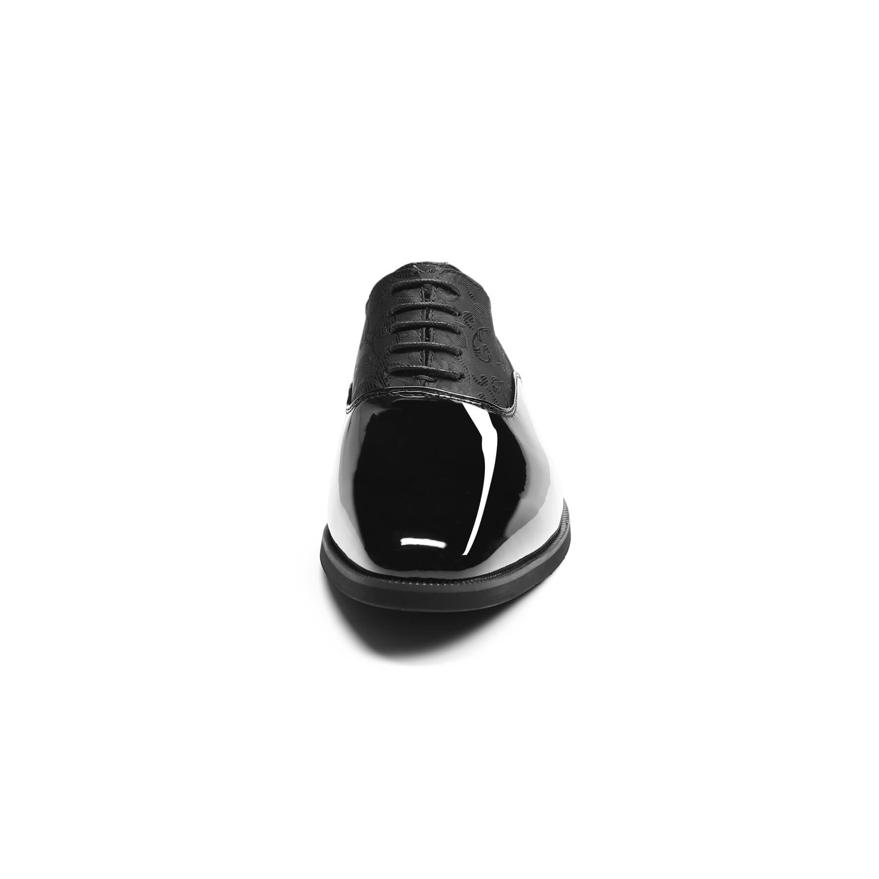 Allthemen Scarpe Uomo Jacquard Punta Affusolata Derbys Formali Comode Oxford con Lacci Traspiranti