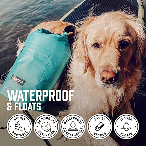 Icemule Jaunt Large Collapsible Backpack Cooler – Hands Free, 100% Waterproof, 24+ Hours Cooling, Soft Sided Cooler For Hiking, Camping, Fishing & Picnics, 15 Liter, Fits 15 Cans + Ice, Snow Grey #TOP5