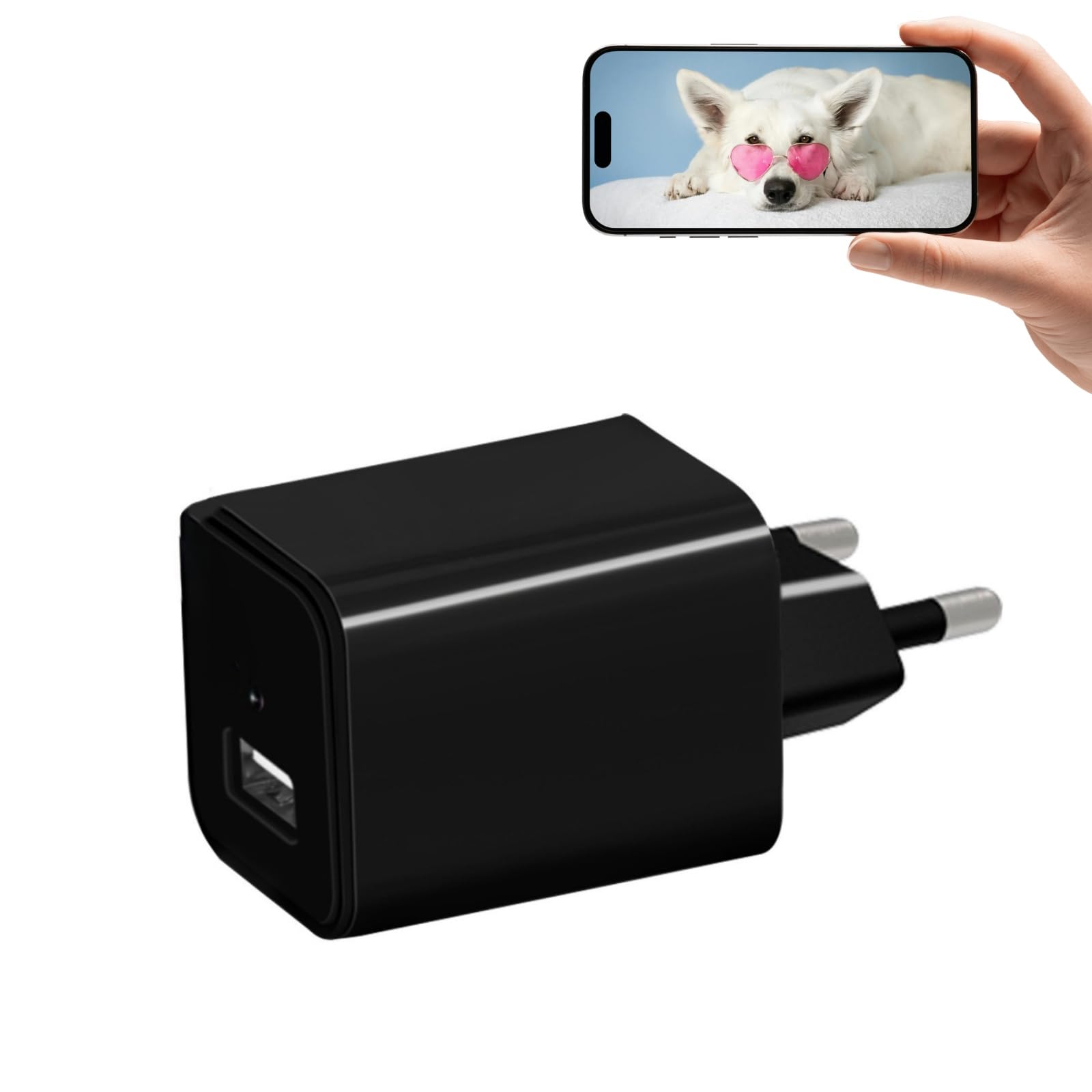 WIWACAM Camara Espia 2K Ultra HD WiFi, Camara para Ver En El Movil, Interior Mini Cámaras, Detección de Movimiento,Admite Tarjetas MicroSD,para el hogar, Las Mascotas y el bebé (Sin Visión Nocturna)