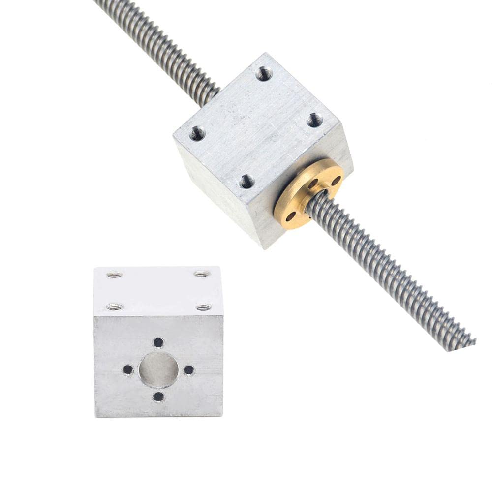 1pc T8 Trapezoidal Screw Nut Housing Mounting Bracket Aluminum for T8 Screw Nut CNC Engraving Machine Part