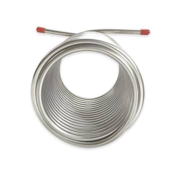 売却済✨️生ビールサーバーシングルコック軽量コンパクトタイプ【[無料配送地域有】 Amazon｜プレート熱交換器 19 メートルの長さの冷却コイル、二層