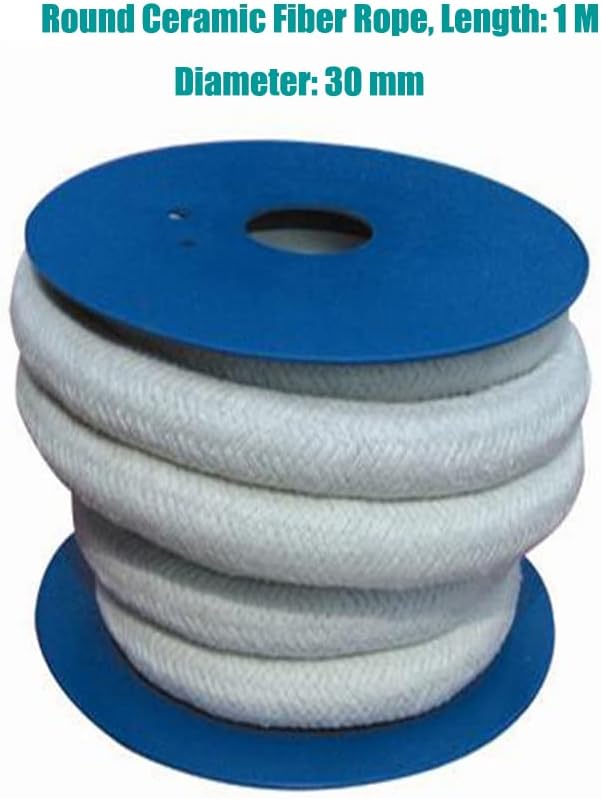 Ceramic Fiber Rope Gasket, Seal for Boiler Furnace Diameter 25-50mm Length 1m 300CM(Diameter: 35 Mm,3 M)