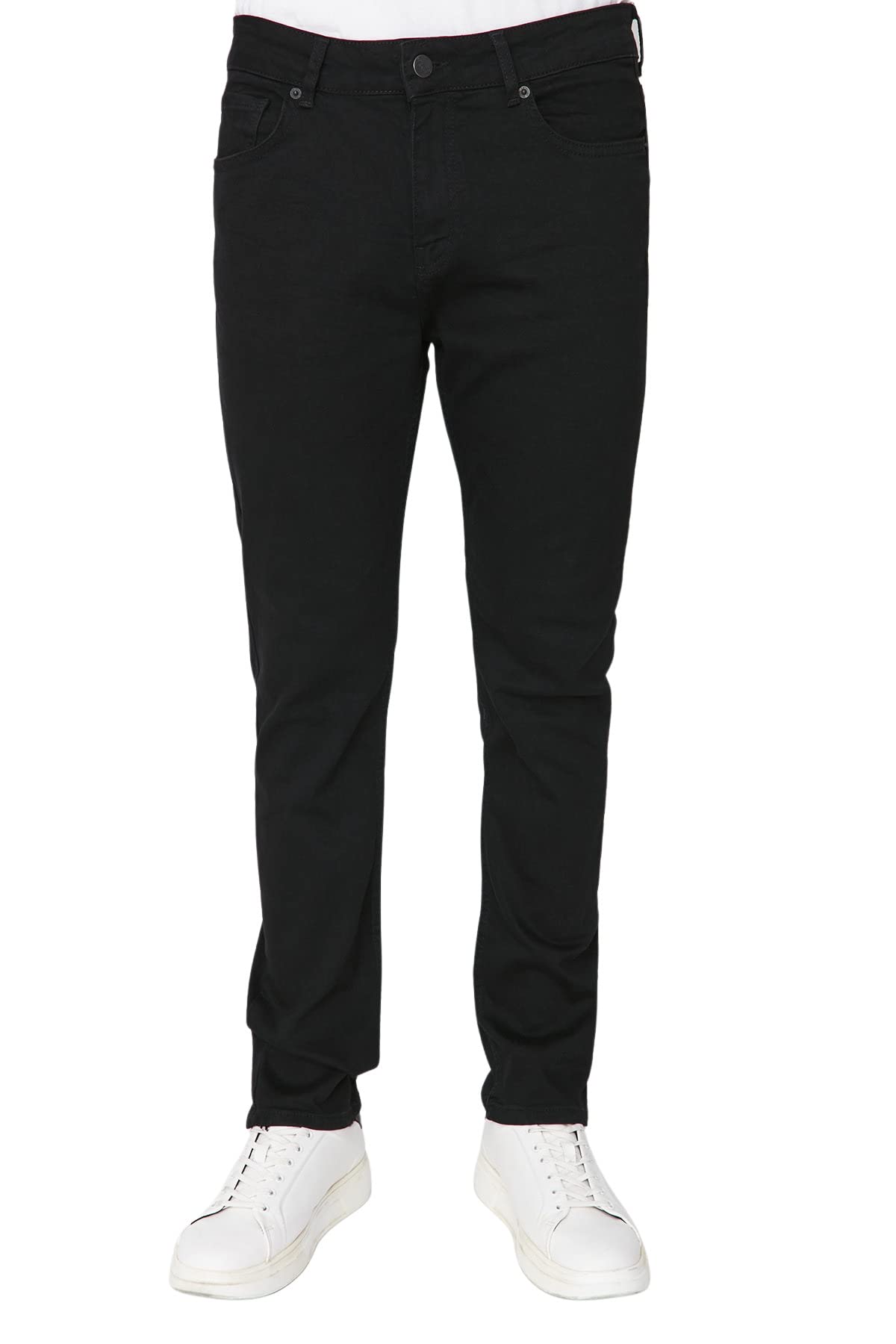 Trendyol Collection Herren Schwarz Schwarze Slim-Fit-Jeans Für - Größe 36