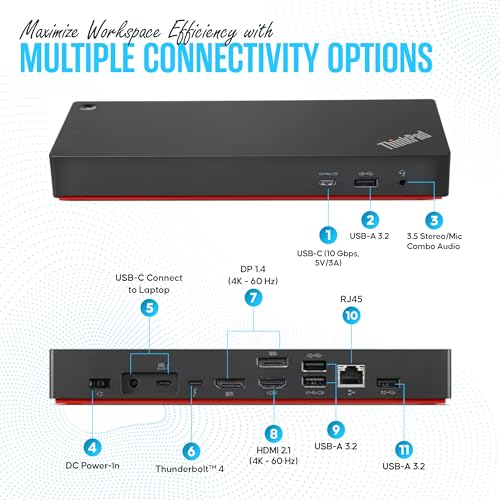 40B00135US Lenovo Docking Station - Thunderbolt 4 Dock -, photo 4 of 4