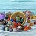 SUBSH Assorted Crystal Gems - Bulk Tumbled Crystals and Stones - Mixed Gemstone - Crystal Sets for Healing - Decorative Rocks for Vase - Energy Crystals Stones - Colored Crystal