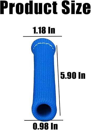 Miniatura 2 de BELOMI Botas de alambre para bujías, 8 fundas protectoras de protección térmica de 1000 grados, protección universal de bujía, aislamiento térmico,