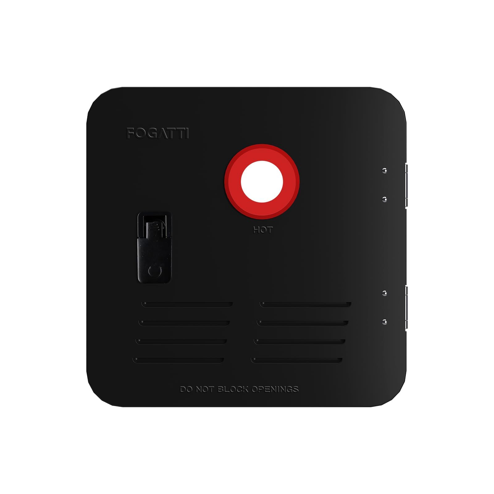 FOGATTI 15" x 15" InstaShower 7 RV Tankless Water Heater Door, Black