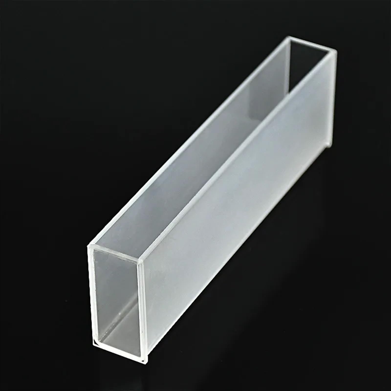 Cuvette de cuarzo de ángulo recto ， Cubeta de cuarzo con trayectoria de luz de 100 mm y celda de espectrómetro de 35 ml for espectrofotómetro con tecnología de sinterización de frita (paquete de 1)