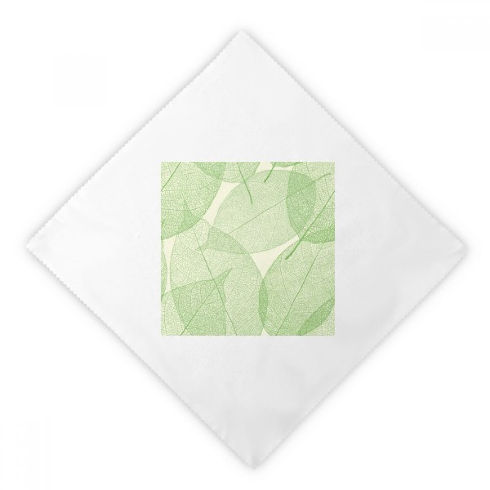 Servilletas de cena con ilustración verde y blanca, tela reutilizable 2 uds 1