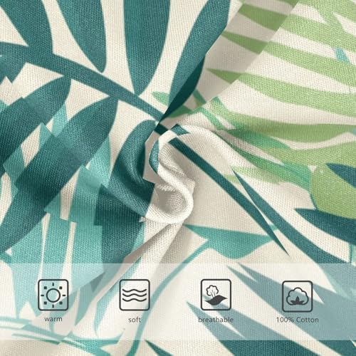 KLL Tropical Palm Leaves Fern Leaf Little Boys Soft Boxer Briefs Cute Children Panties3