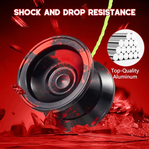 FETESNICE unresponsive Yoyo for Professional Players Aluminum Metal Yo Yo with Gift Responsive Bearing for Beginners. Yoyo for Kids and Adults - Image 4