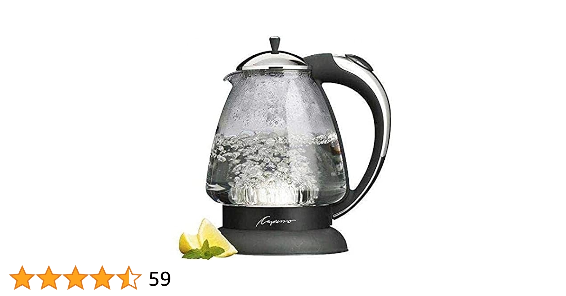 Amazon.com: Capresso H2O Plus Cordless Kettle in Polished