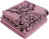 Erwin Müller Duschtuch Bühl 2er-Pack Altrosa Größe 70x140 cm - besonders flauschig, voluminös, äußerst saugfähig