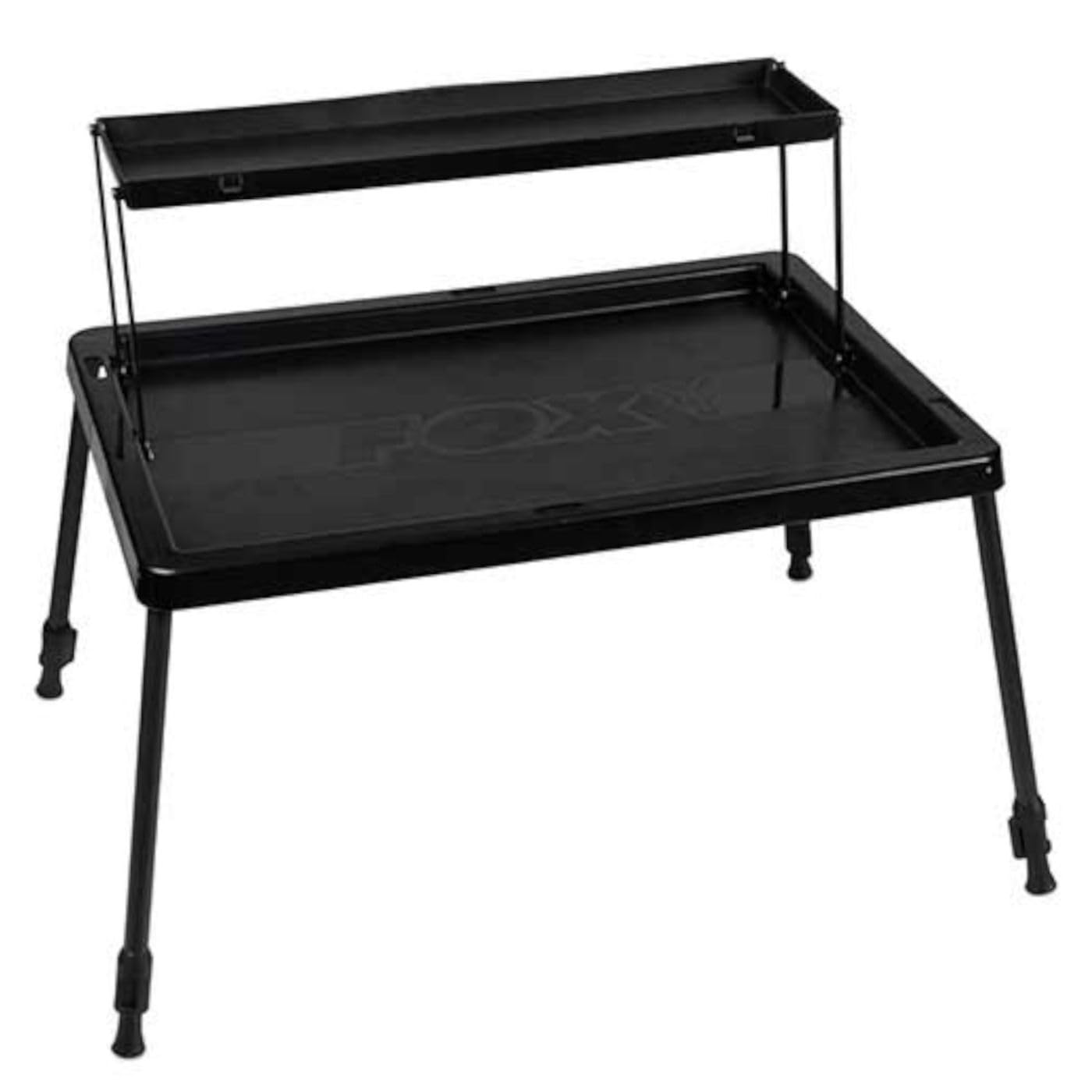 Fox 2 Tier Bivvy Table - Angeltisch zum Karpfenangeln, Tisch zum Angeln, Beistelltisch für Angler, Ablage