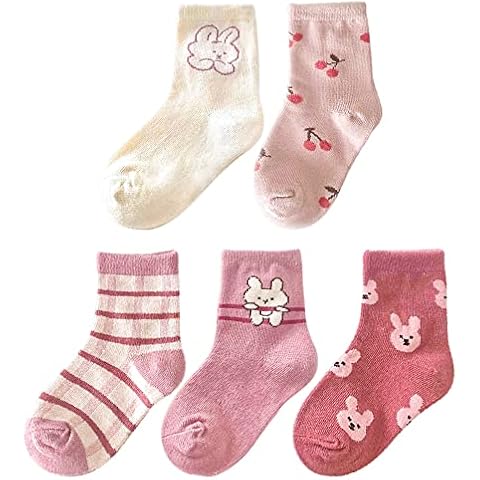 5 Pairs Baby Girl Cotton Socks Set Cover