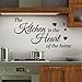 Price comparison product image Kitchen is The Heart Wall Quotes Stickers Wall Decals Wall Arts Wall Decoration
