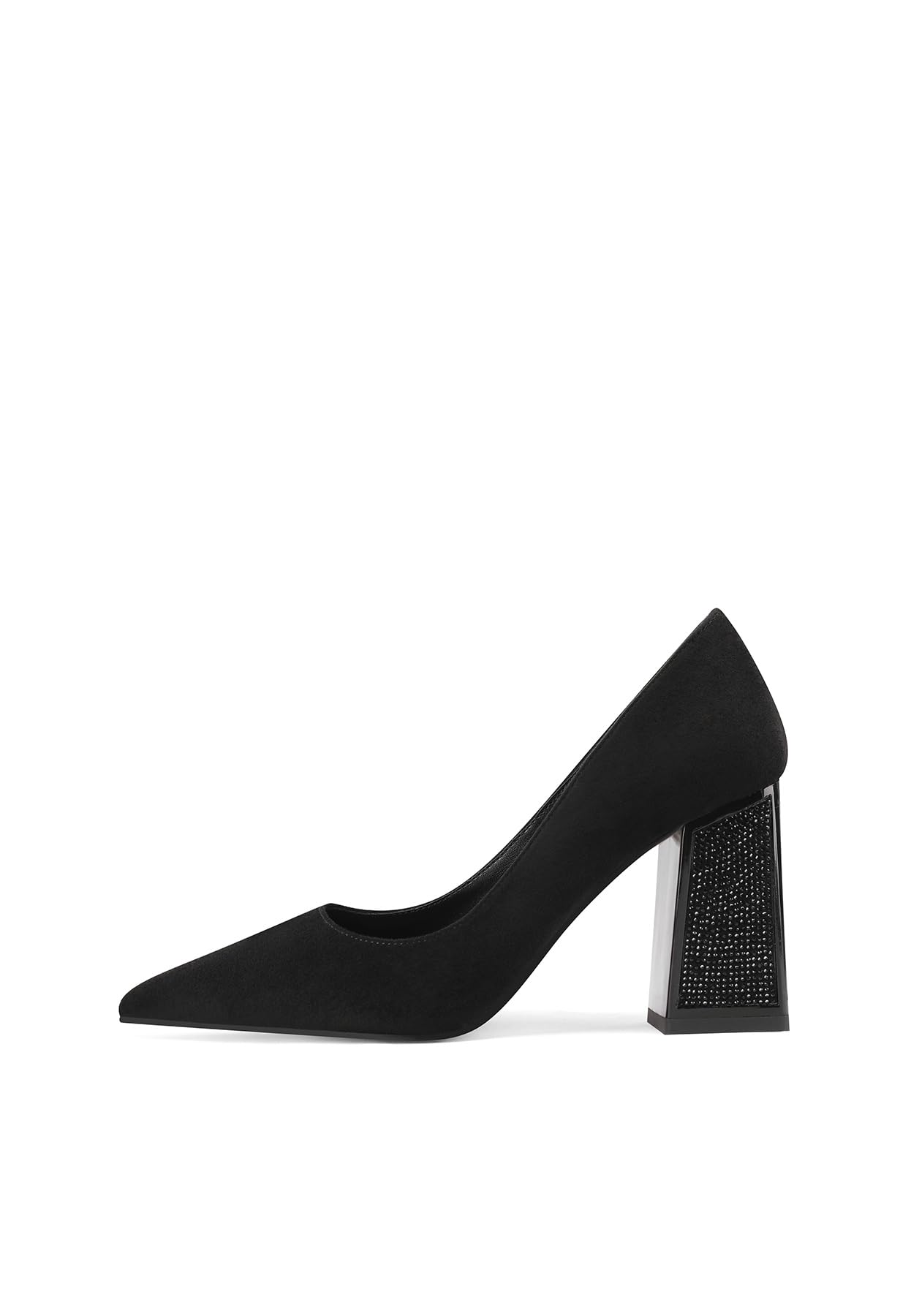 QUEEN HELENA Scarpe Eleganti con Tacco con Strass Décolleté a Punta Chiusa Donna K3476