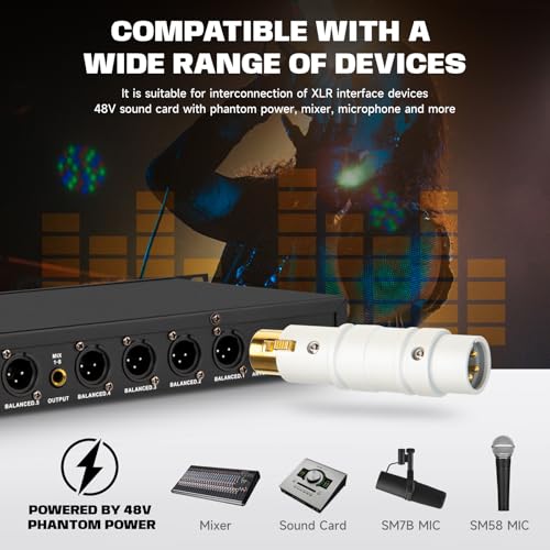 Préampli micro Bolanle XLR blanc pour augmenter le volume du micro SM7B