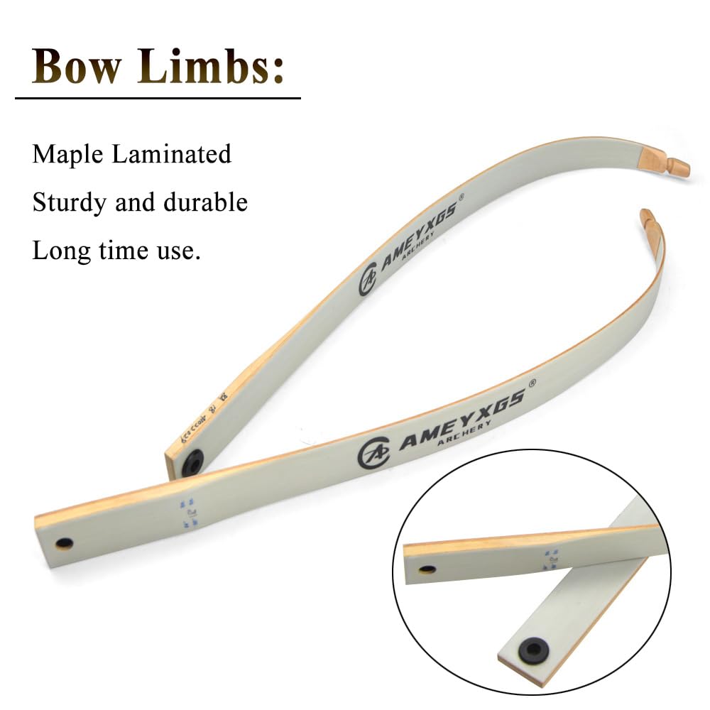 Bogenschießen 68" Takedown Recurve Bogen Hölzerner Langbogen 16-38 lbs Outdoor Jagdbogen zum Adult Target Practice und Sport Spiel Schießen