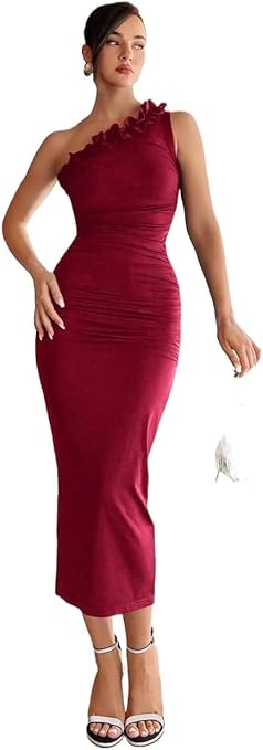 Amazon.com: Women's Sexy 2024 Bodycon Maxi Long Dress Red
