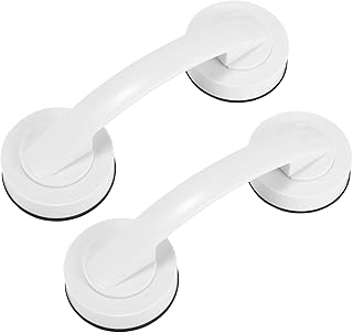 ALLOMN Mango de ventosa, 2 tiradores de ventosa fuertes, manijas de refrigerador, pomos de cajón, armario, puerta, ventana, espejo de cristal, manijas portátiles anticaídas, manijas absorbentes para