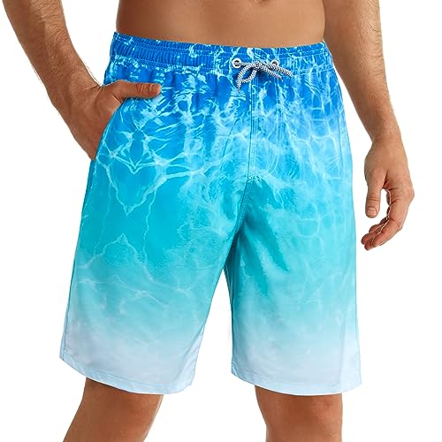 ELETOP Badehose Herren Schnelltrocknend Badeshorts für Männer Boardshorts Surfen Strandhose Schwimmhose mit Meshfutter V...