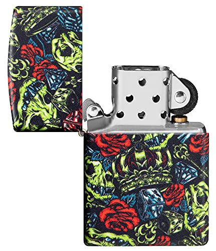 Encendedor Zippo Skull Crown Fosforescente miniatura 5