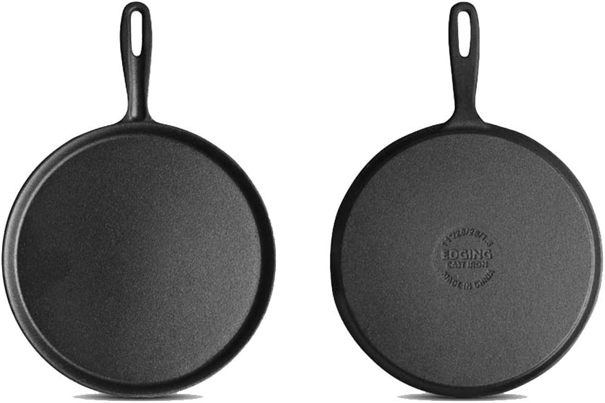 Kitchen Pots and Pans Crepe Pan with Crepe Spreader, Nonstick Pancake Frying Pan Uncoated Griddle Induction Pot Pancake Pan 27.5Cm Frying Pan,