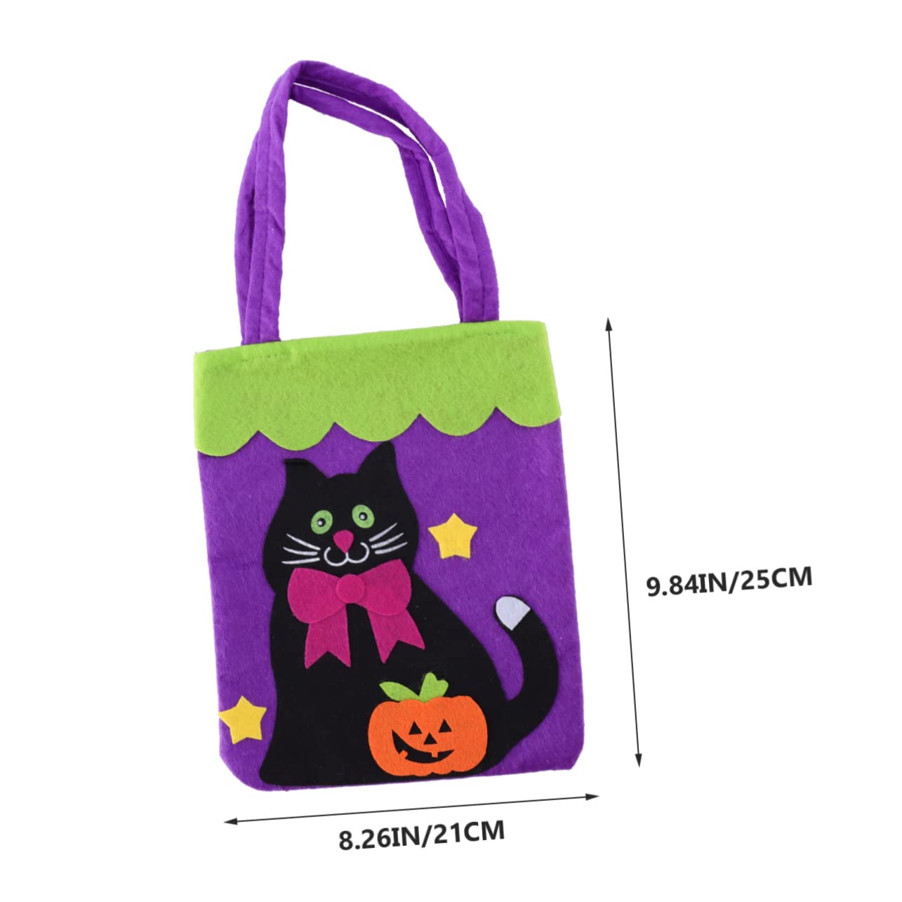 Healvian 18 Stck. Teiliges Halloween Aufnähertaschen Tragbare Lint Taschen aus Weichem Material Dekorative Süßigkeitentaschen für Langlebig und Komfortabel für Halloween Party und