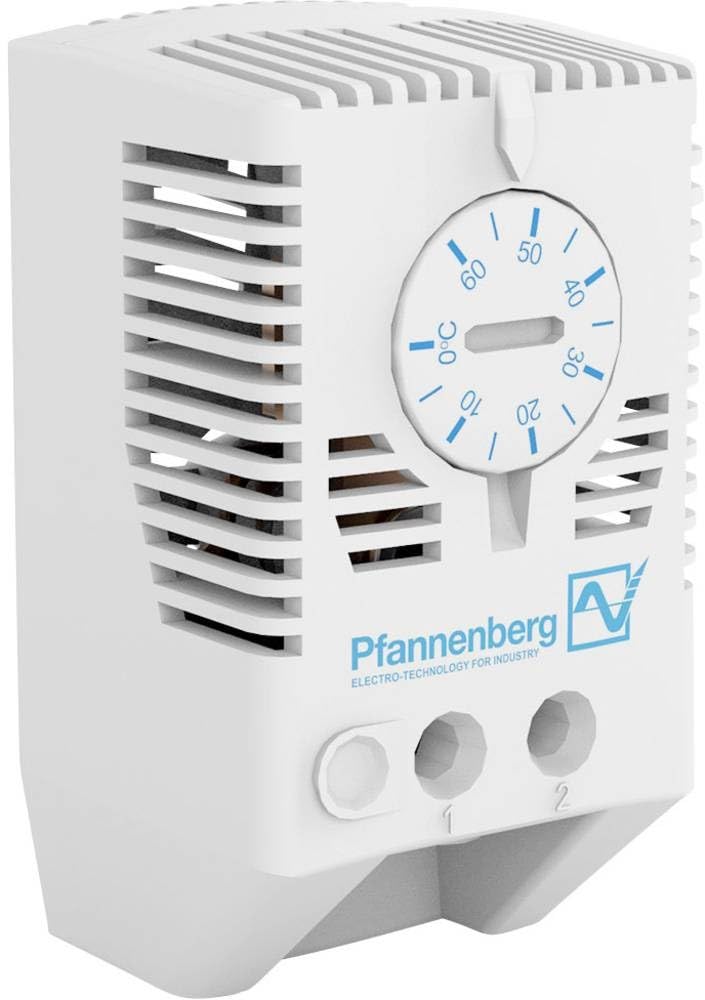 Thermometer for distribution cabinet FLZ 530 THERMOSTAT 0..+60°C Pfannenberg 240V / AC 1NO (L x W x H) 36 x 40 x 72 mm