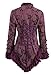 Pretty Attitude Elegant Purple Victorian Tail Jacket with Lace Embellishments – Size US 16