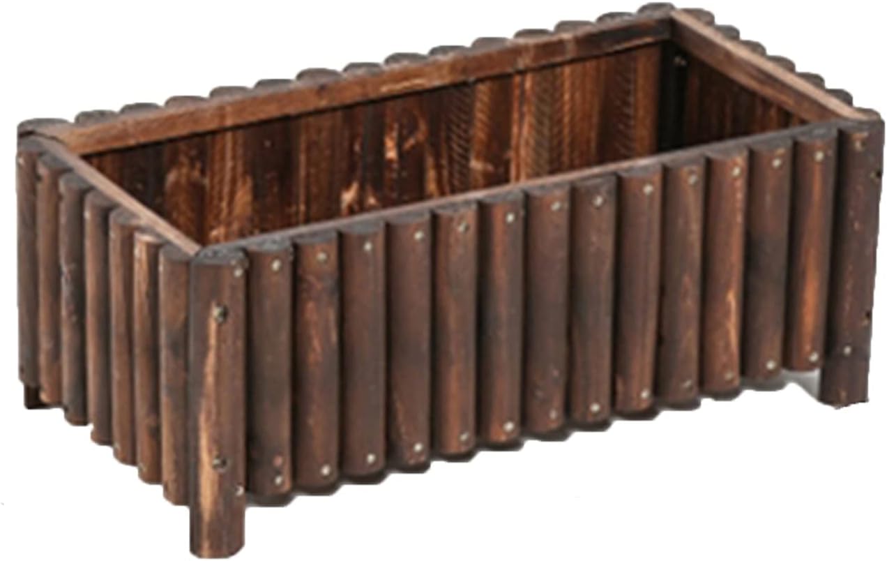 YLLFF Huerto Urbano Camas Elevadas de Jardín de Madera, Caja de Plantación de Cama de Jardín Elevada Juego de Madera para Verduras Hierbas Flores Patio Fácil de Montar (Size : 80x40x30cm)