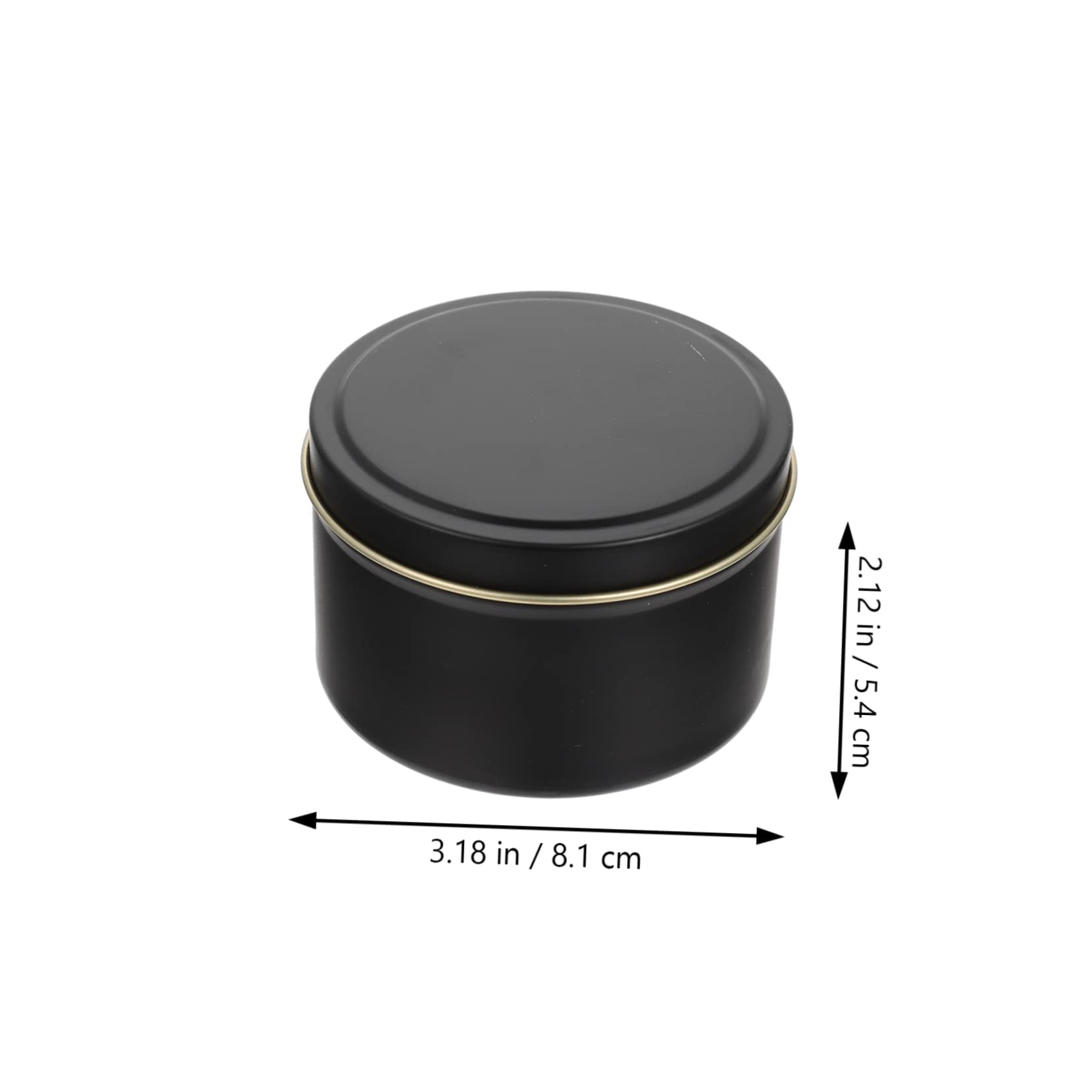 Veemoon 4pcs DIY Scented Candle Storage Jars Tinplate Craft Making Jar Round Candle Empty Tin for Home Decor