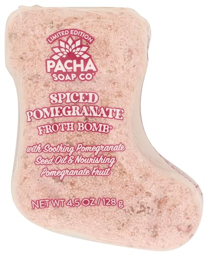 PACHA SOAP Spiced Pomegranate Froth Bomb, 4.5 OZ