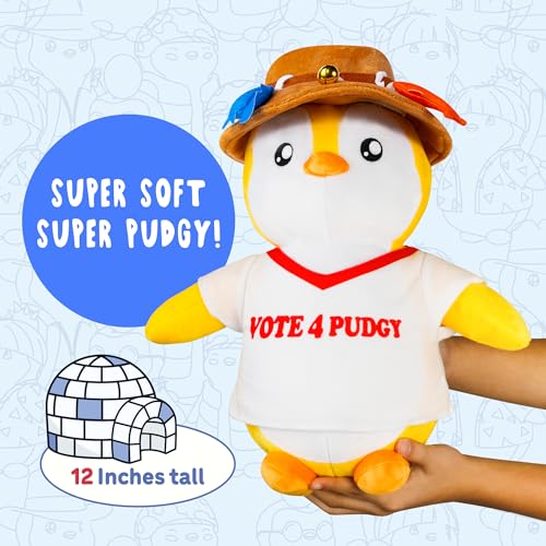 BANDAI Pudgy Penguins Vote 4 Outfit Huggable Plush Toy From Pudgy World, Huggable Plush Vote 4 Pudgy - Image 3