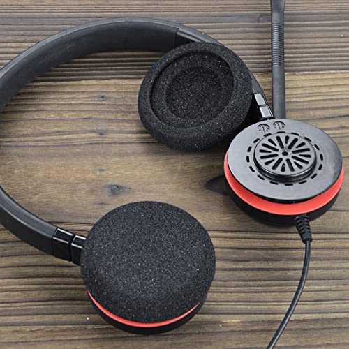 Almohadillas de espuma para orejas de repuesto para auriculares Jabra Evolve 65, 20, 20se, 30, 30II, 40 y 65+ (5 pares) miniatura 4
