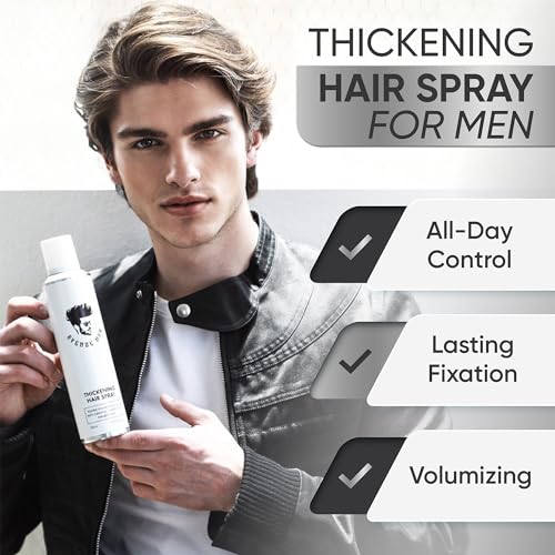 Image of Avenue Man Hair Thickening Spray for Men - Professional Volumizing & Strong Hold Texturizing Spray for Men - Humidity Resistant & Easy Rinse Formula - Long-Lasting Mens Hairspray Extra Hold - 8.5 oz