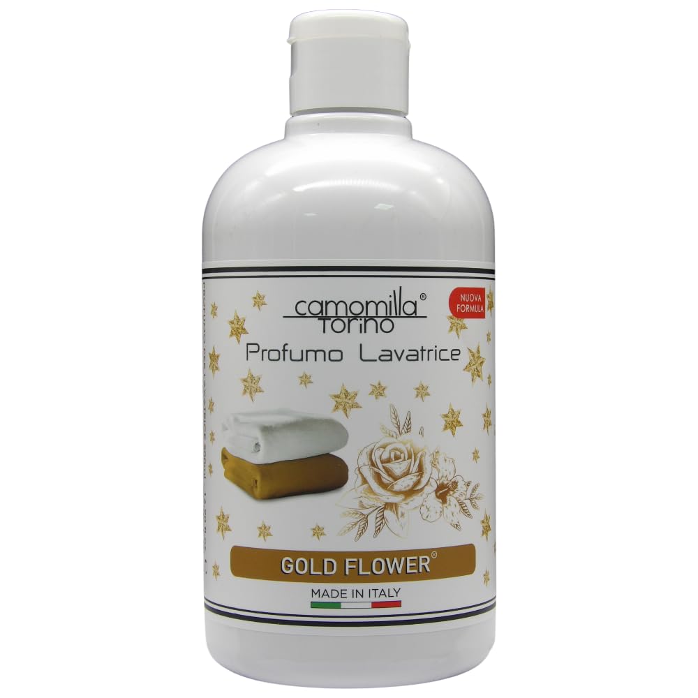Camomilla Torino Kit 3x Profumo Concentrato Lavatrice Linea Preziosa, Gold Flower 500ml, Profumazione Innovativa e Duratura Dalle Note Fresche ed Uniche nel Loro Genere + Relevi Proteggi & Profuma
