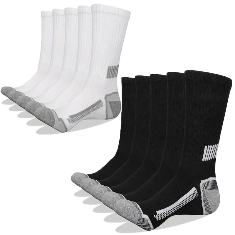Long Tube Socks for Men, Autumn and Winter Styles, Breathable and Comfortable (5 Pairs/10 Pairs)