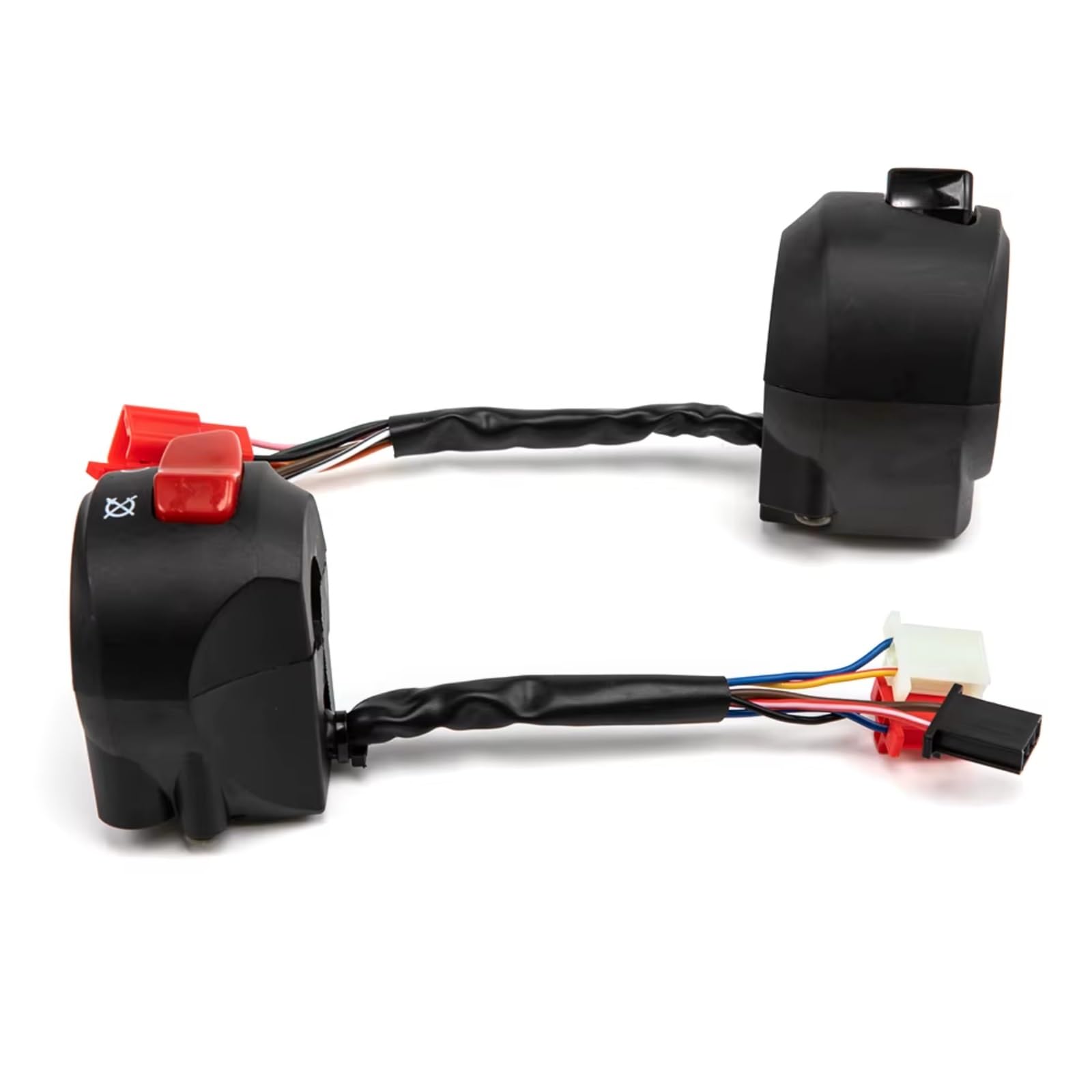 Comando Manubrio 1 Paio Di Interruttori Manubrio Moto Sinistra Destra Da 22mm Per Pulsante Di Controllo Avviamento Elettrico Faro Indicatore Direzione Clacson Universale