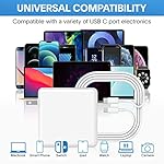 Mac Book Pro Charger - 118W USB C Charger Fast Charger Compatible with MacBook pro/Air, M1 M2 M3 M4, ipad Pro, Samsung Galaxy and All USB C Device, Include Charge Cable - Image 4