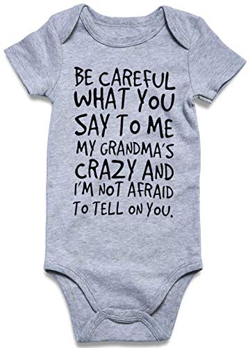 Image of Loveternal Neutral Baby Girls Boys Cotton Romper Cute Saying Newborn Clothes 0-12 Months…