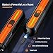 YABIFE 4-Lights Dog Nail Grinder, Easy Quick Locate Dog Nail Trimmers, for Puppy Paw Toenails or Pets from Small, Medium to Large, with Travel Lock, Whisper Quiet, Heavy Duty 3 Speeds