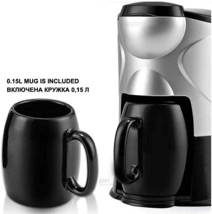 Coffee Machines Portable Home Small Coffee Machine Ceramic Cup Automatic Tea Machine Single Cup Drip Coffee Pot 300W Brewed Coffee 2 Minutes