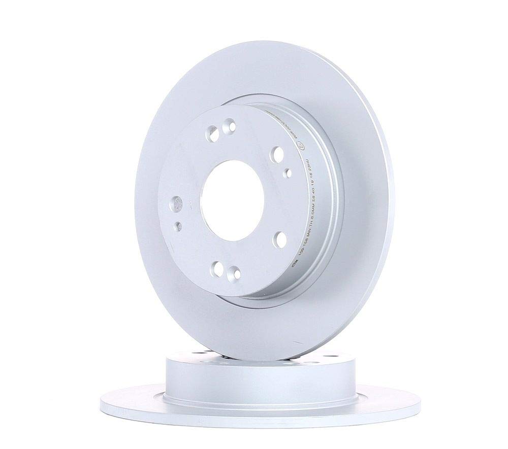 2x ATE Disco de freno Trasero Ø260,0mm Altura: 42,2mm Espesor: 9,0mm Corona de Agujeros - Ø: 114,3mm macizo 24.0109-0158.1 Compatible con HONDA CIVIC VIII Hatchback FN, FK CIVIC VIII Sedán FD, FA