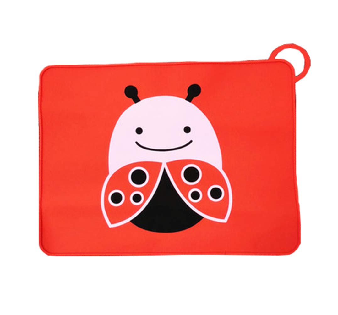 Top Estore Cute Animal Children's Non-Slip Silicone Heat Insulation Placemat (Beetle)
