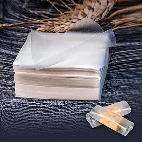 Edible Rice Paper Nougat Paper Package 1000 Sheets Glutinous Chocolate DIY Home Candy Wrappers for Food Decoration (2.55X3.14 in)